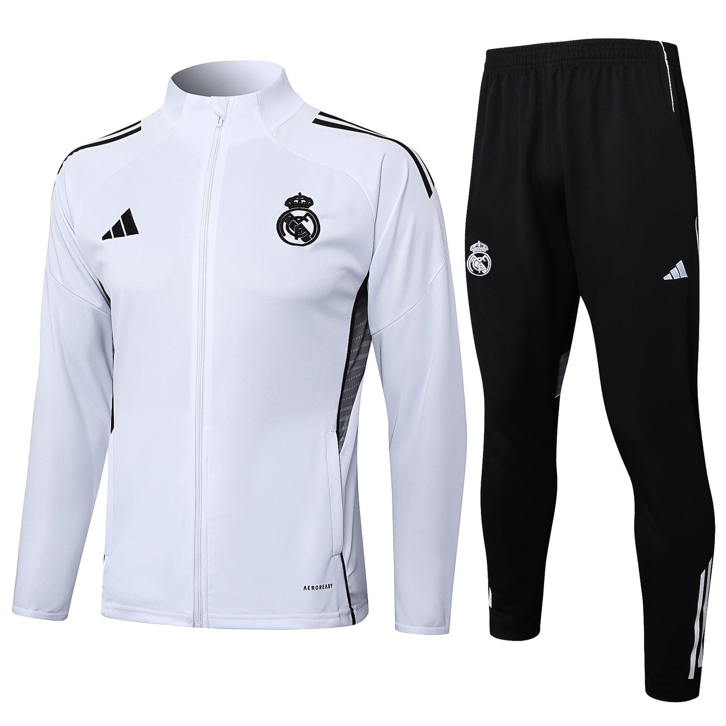 Real Madrid White Tracksuit Full-Zip 25/26