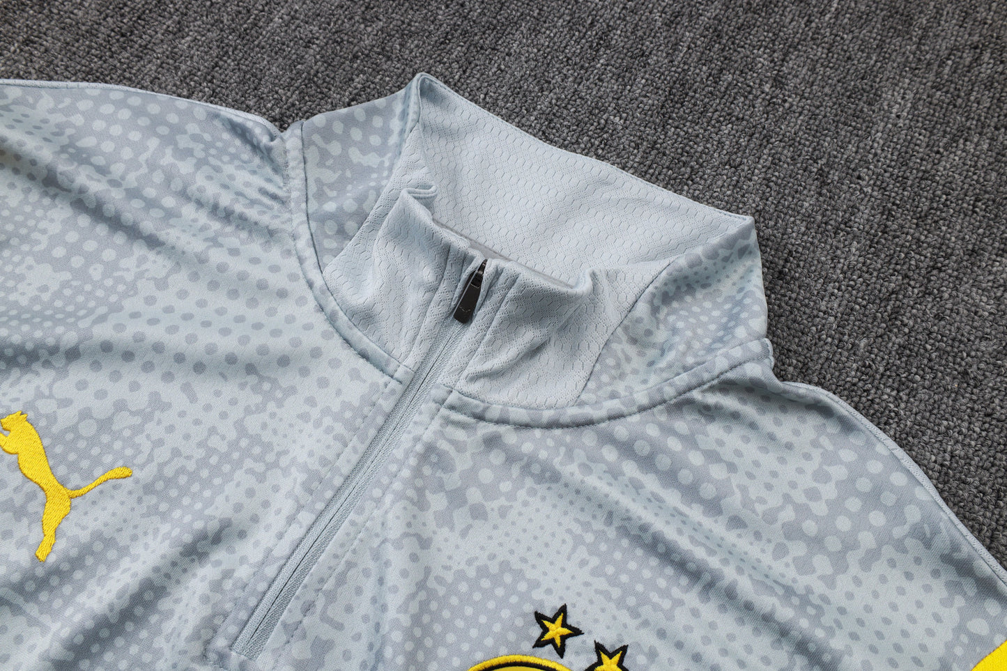 Borussia Dortmund Gray/Black Tracksuit Half-Zip 25/26