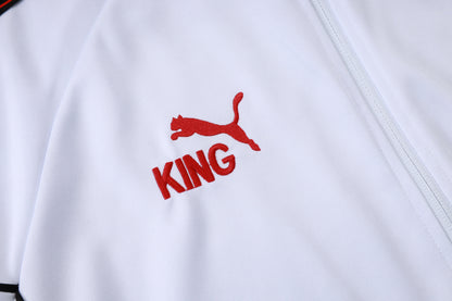 Milan White/Black Tracksuit Full-Zip 25/26