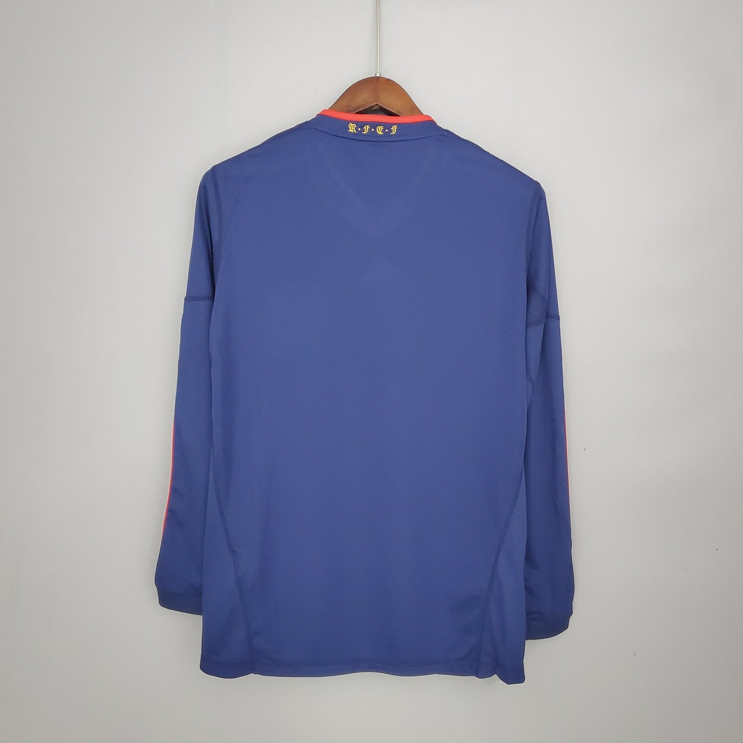 Spain Mundial Away Jersey 2010 Retro Long Sleeve