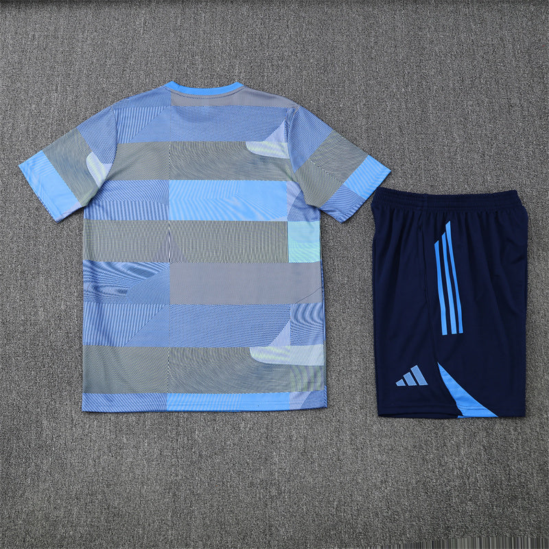 Kit Shirt + Shorts Real Madrid Grey/Blue Training 25/26
