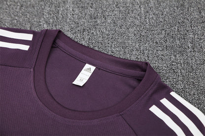 Kit Shirt + Shorts Manchester United Dark Magenta/Black Training 25/26