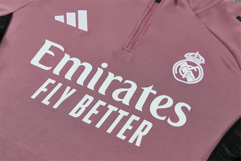 Tracksuit Real Madrid Marsala/Black 25/26 - CalcioVivo