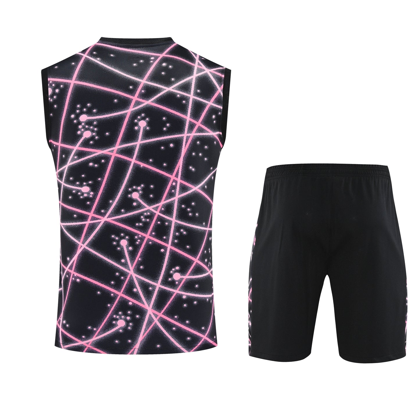 PSG Pink/Black Training Tank Top + Shorts Kit 25/26