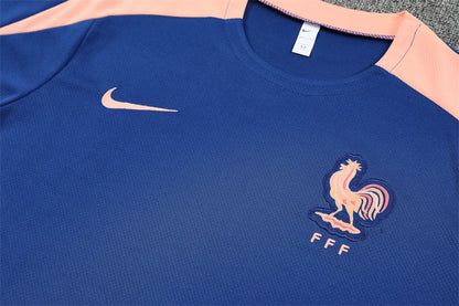 Kit Shirt + Shorts France Blue Training 25/26