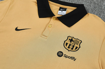 Kit Polo + Pants Barcelona Gold/Black 25/26