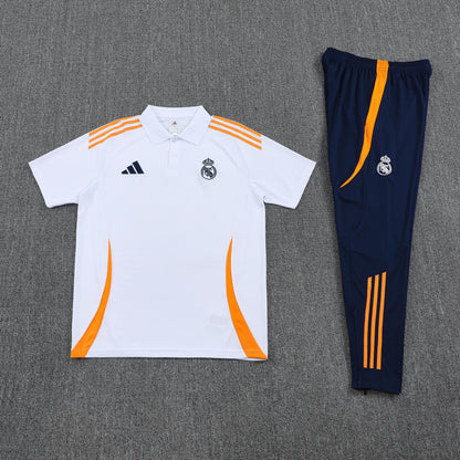Kit Polo + Pants Real Madrid White/Blue 25/26