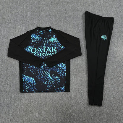 Inter Milan Training Tracksuit Dark Blue/Black 25/26 Men's | Football Tracksuit