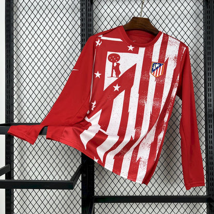 Atletico Madrid 2025-26 Pre-Match Long Sleeves Jersey