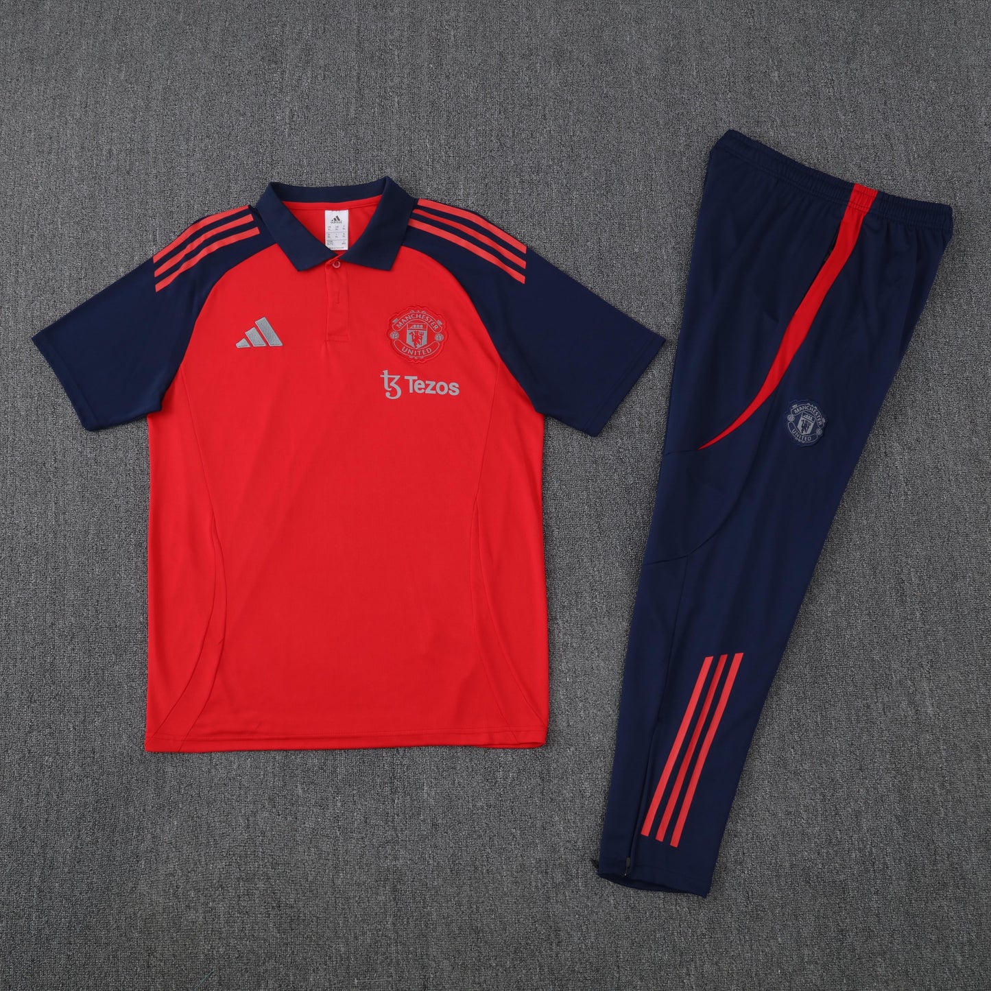 Kit Polo + Pants Manchester United Red/Blue 25/26