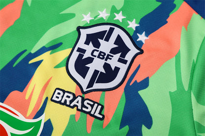Kit Shirt + Shorts Brazil Colorful 25/26