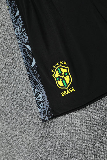 Kit Tank Top + Shorts Brazil Christ the Redeemer White Training 25/26