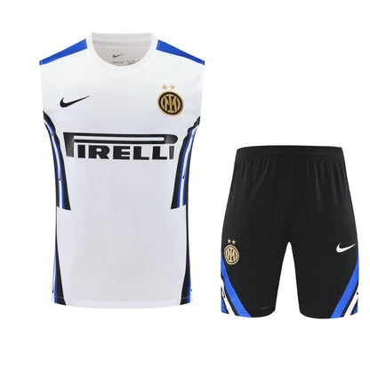 Kit Tank Top + Shorts Inter Milan White Training 25/26