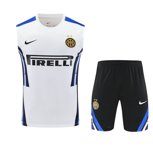 Kit Tank Top + Shorts Inter Milan White Training 25/26