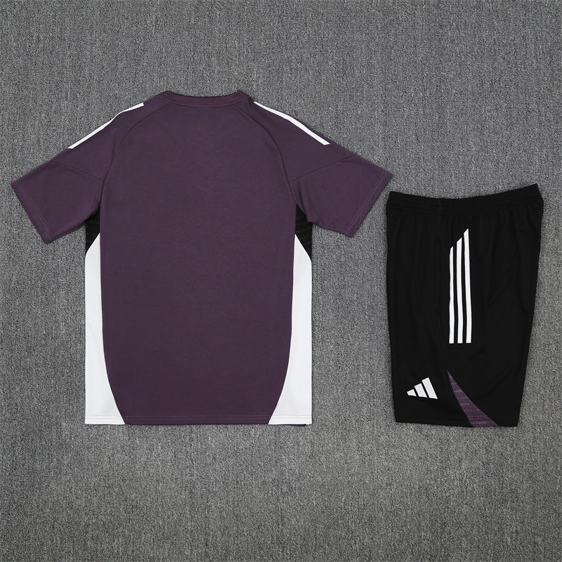 Kit Shirt + Shorts Manchester United Dark Magenta/Black Training 25/26