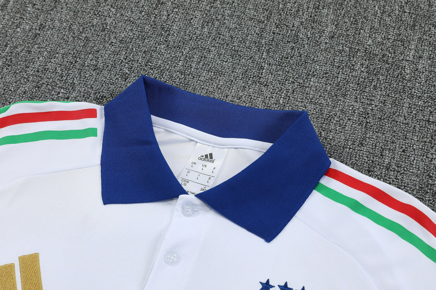 Kit Polo + Pants Italy White/Blue 25/26