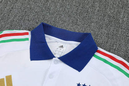 Kit Polo + Pants Italy White/Blue 25/26