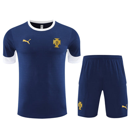 Kit Shirt + Shorts Portugal Blue Training 25/26