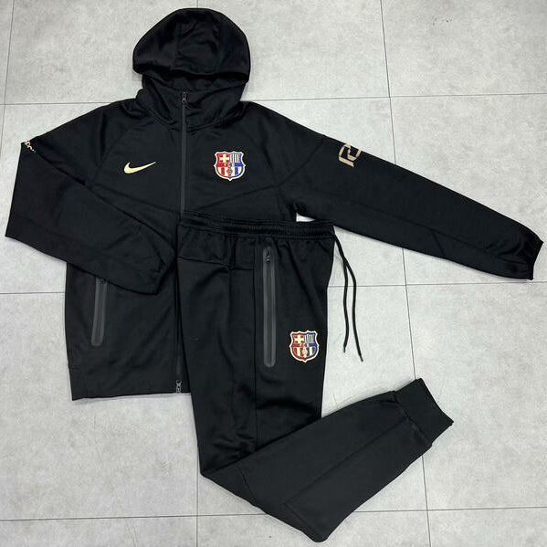 Barcelona Tech Fleece Hoodie Black