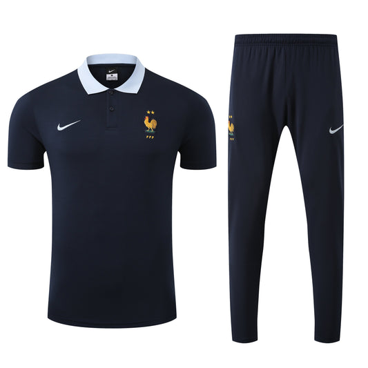 Kit Polo + Pants France Dark Blue 25/26