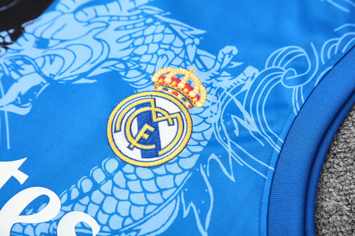 Tank Top + Shorts Kit Real Madrid Black/Blue Training 25/26