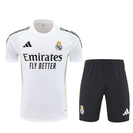 Kit Shirt + Shorts Real Madrid White/Black Training 25/26