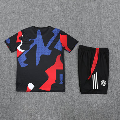 Kit Shirt + Shorts Manchester United Black/Blue/Red Training 25/26