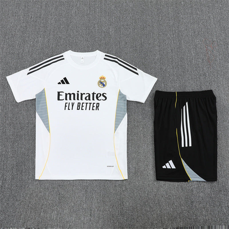 Kit Shirt + Shorts Real Madrid White/Black Training 25/26