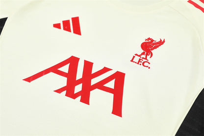 Kit Shirt + Shorts Liverpool Off-White/Black 25/26