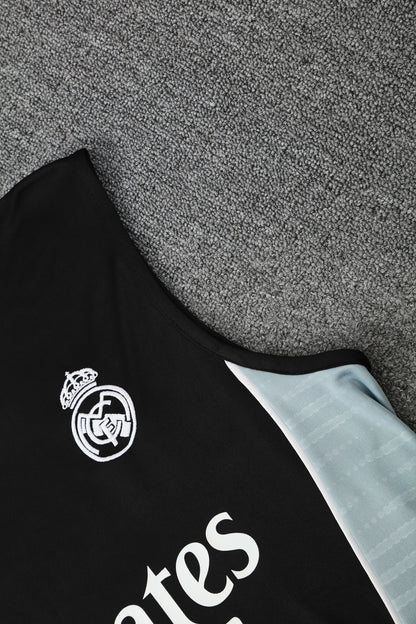 Kit Tank Top + Shorts Real Madrid Training Black 25/26