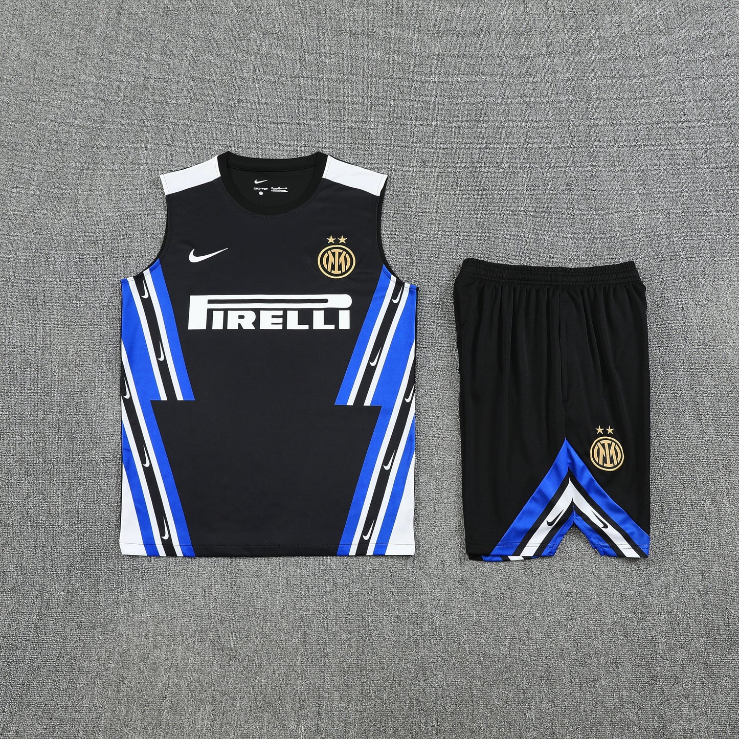 Kit Tank Top + Shorts Inter Milan Black Training 25/26