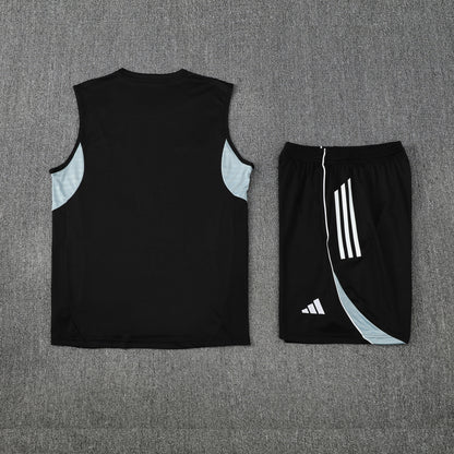 Kit Tank Top + Shorts Real Madrid Training Black 25/26