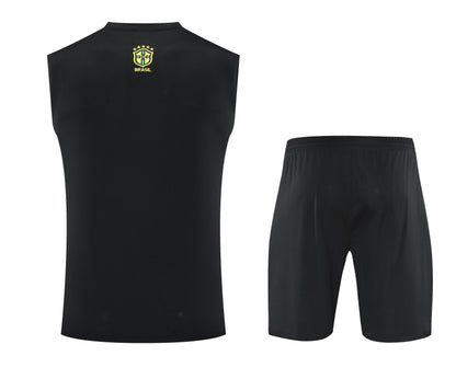 Kit Tank Top + Shorts Brazil Christ the Redeemer Gray Training 25/26