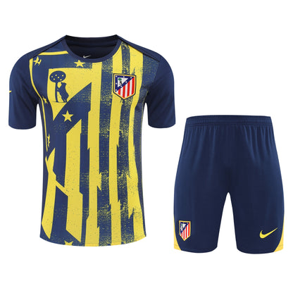 Kit Shirt + Shorts Atlético de Madrid Blue/Yellow 25/26