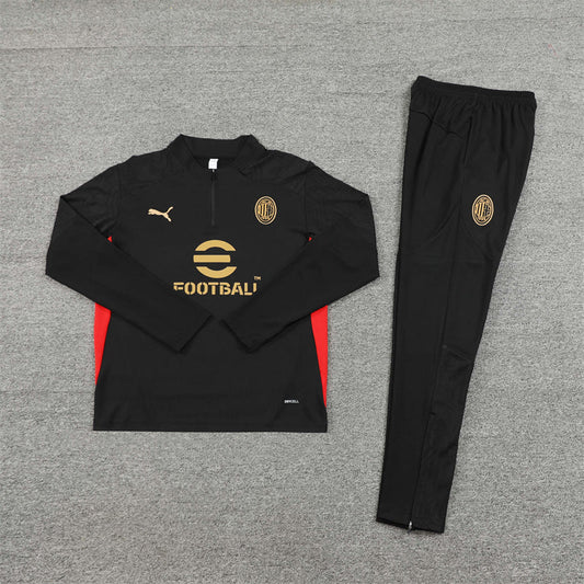 Tracksuit Milan Black Training 24/25
