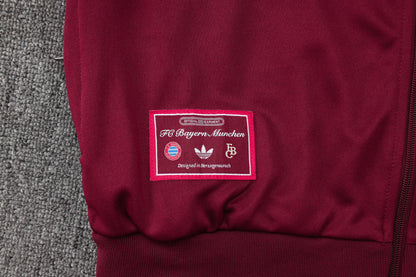 Bayern Munich Red Tracksuit Full-Zip 25/26