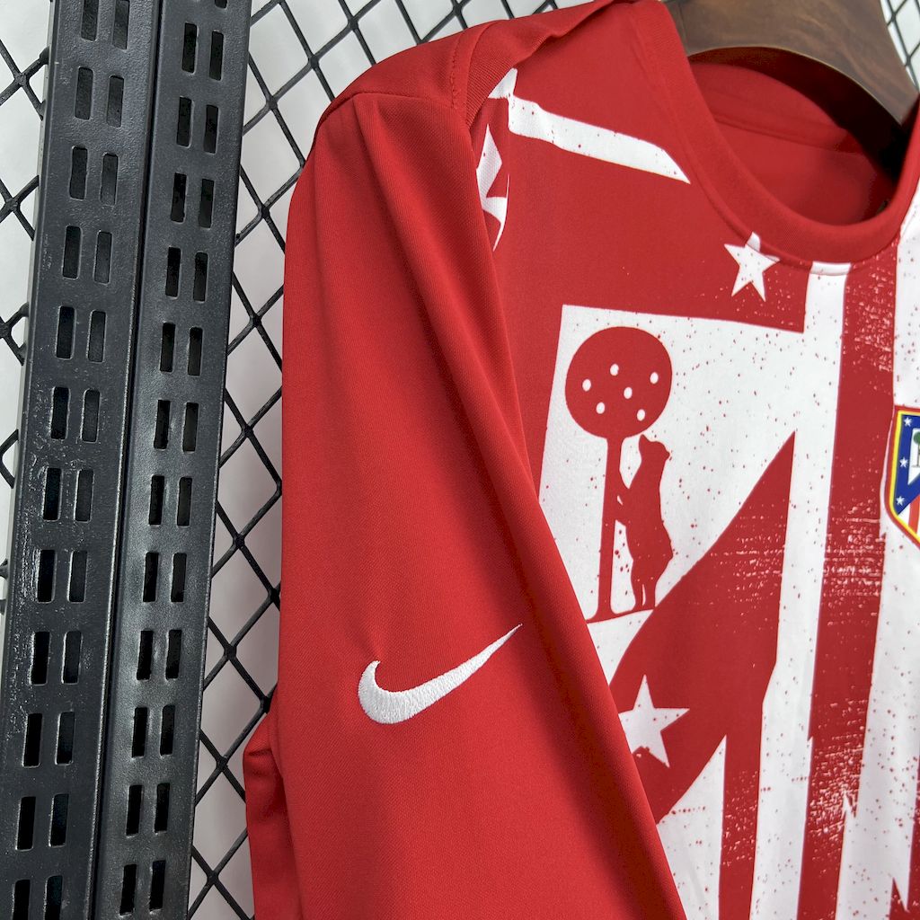 Atletico Madrid 2025-26 Pre-Match Long Sleeves Jersey