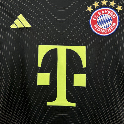 Bayern Munich 2025-26 Black Goalkeeper Kids Kit