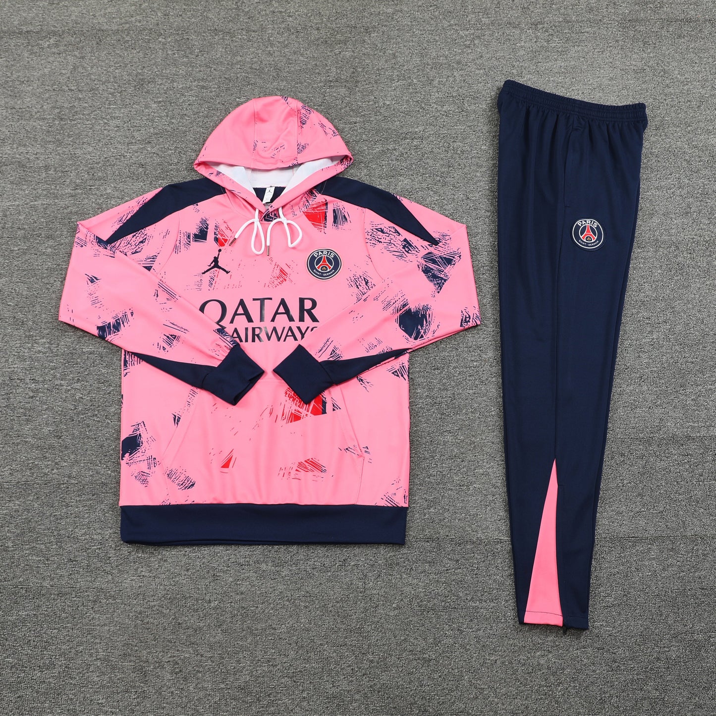 PSG Hoodie Pink/Dark Blue 24/25