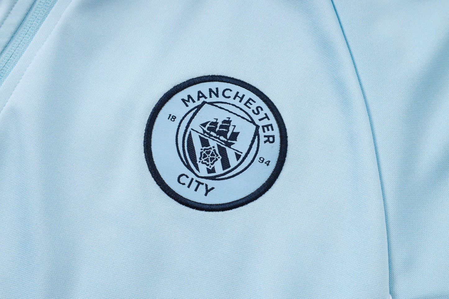 Manchester City Light/Dark Blue Tracksuit Full-Zip 25/26