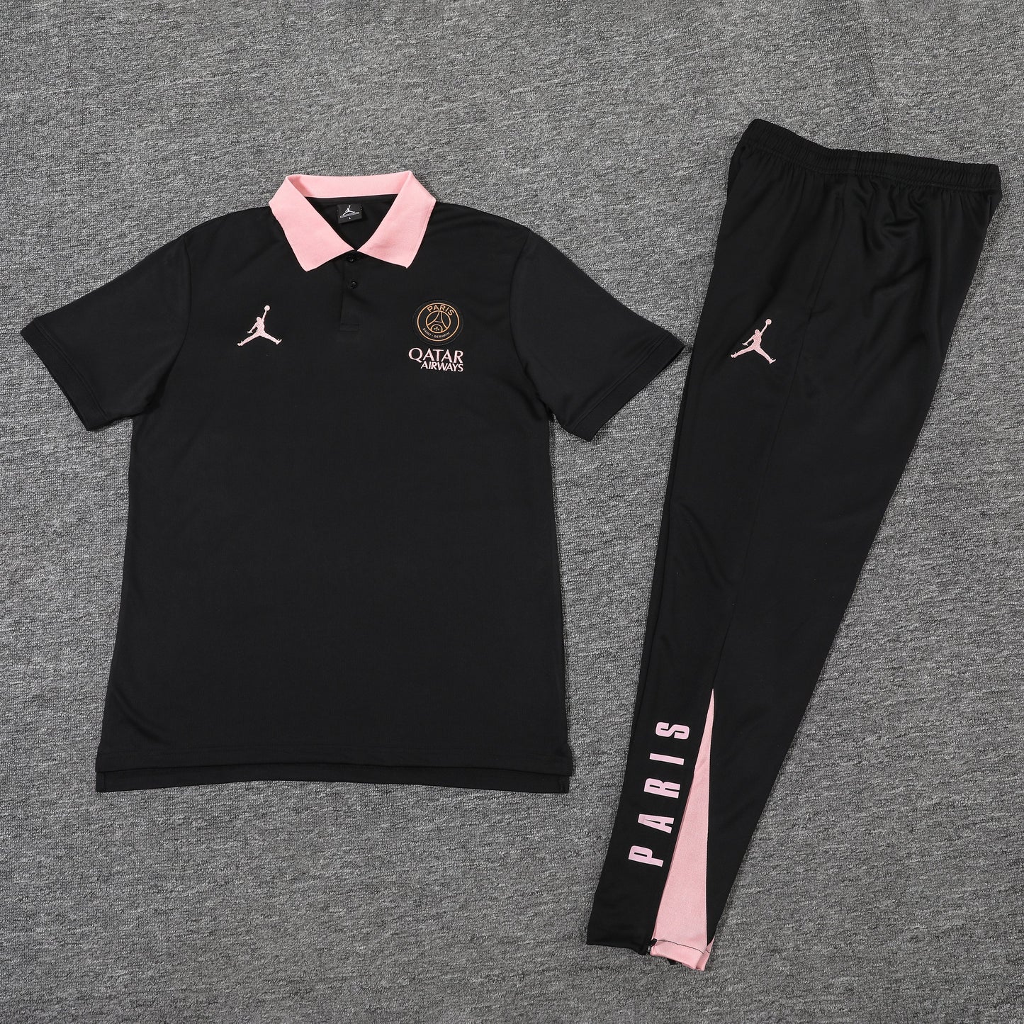 Kit Polo + Pants PSG Black 25/26