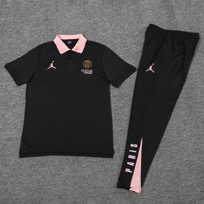 Kit Polo + Pants PSG Black 25/26