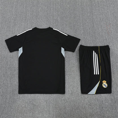 Real Madrid Black Training Shirt + Shorts Kit 25/26