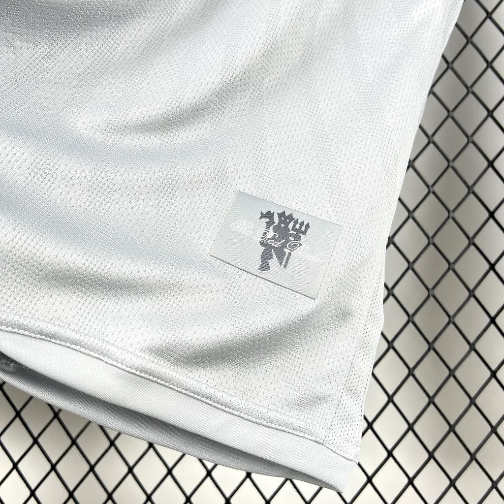 Manchester United 2007-08 Gray Goalkeeper Long Sleeves Retro Jersey