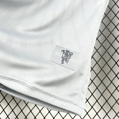 Manchester United 2007-08 Gray Goalkeeper Long Sleeves Retro Jersey