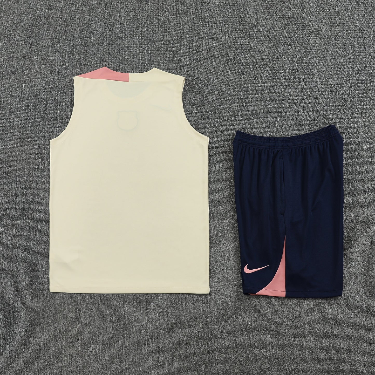 Kit Tank Top + Shorts Barcelona Cream/Dark Blue 25/26