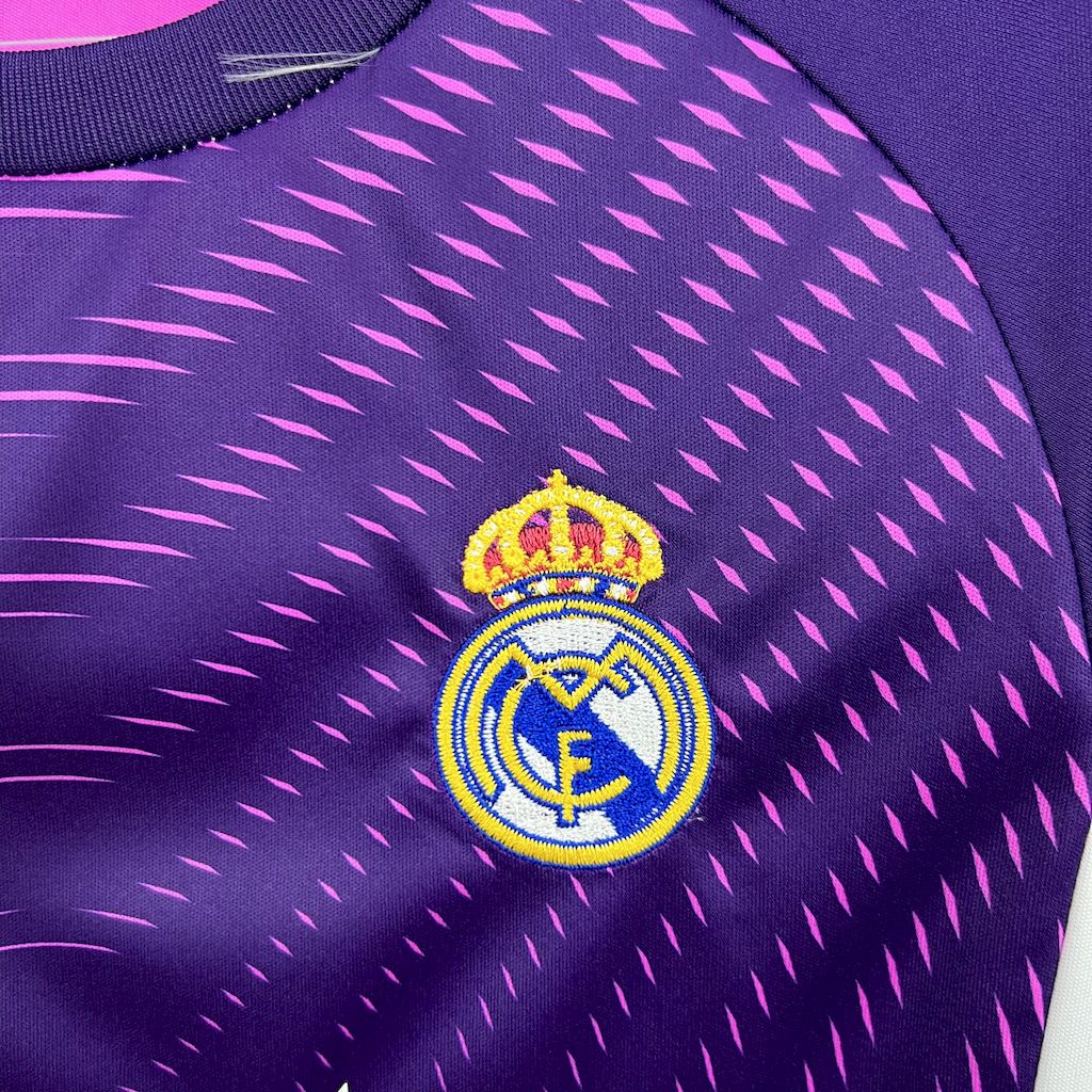 Real Madrid 2025-26 Purple Goalkeeper Kids Kit