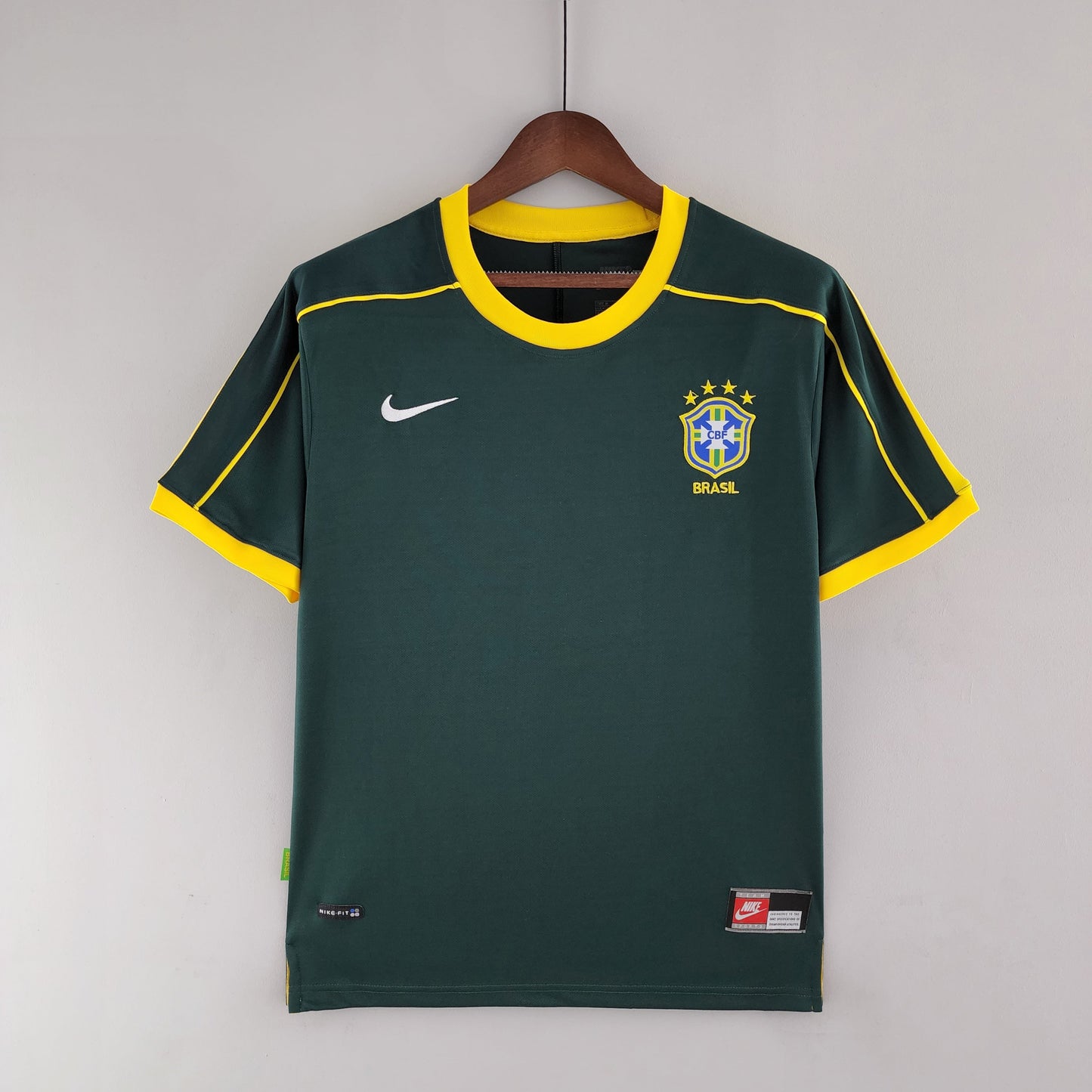 Brazil Goalkeeper Home Jersey 1998 Retro