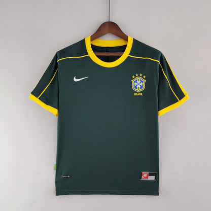 Brazil Goalkeeper Home Jersey 1998 Retro
