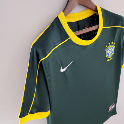 Brazil Goalkeeper Home Jersey 1998 Retro